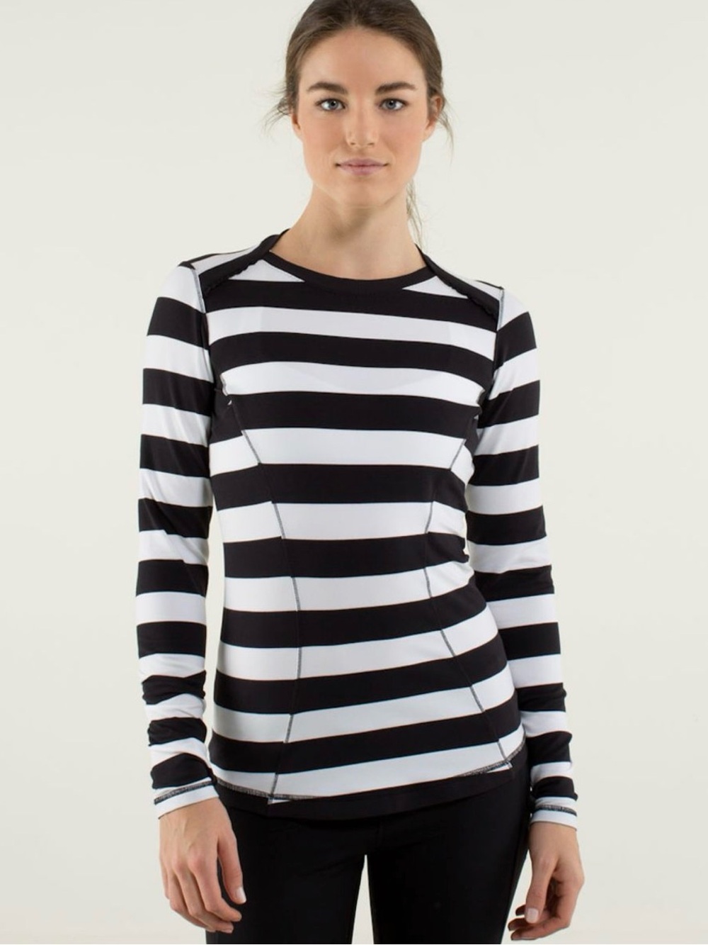 Lululemon Base Runner Long Sleeve Stripe no sz tag